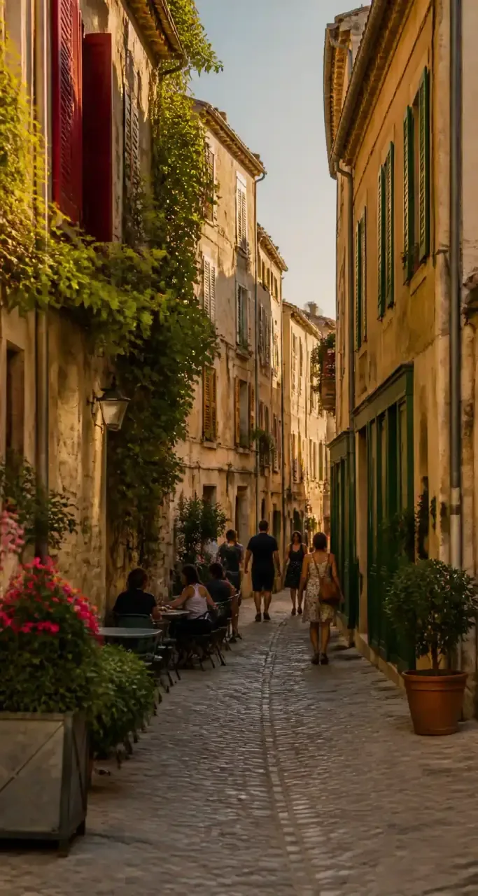 Ruelle pittoresque de l'Écusson à Nîmes