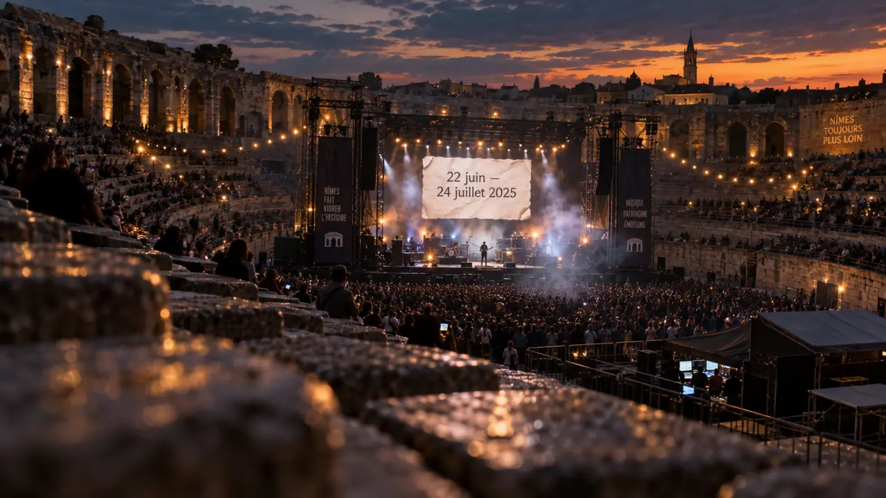 Arènes de Nîmes 2025 : scène et calendrier des dates