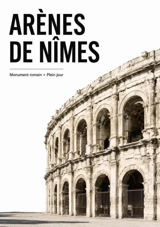 Horaires visite arènes de Nîmes : vue extérieure des Arènes de Nîmes en journée
