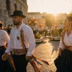 Feria de Nîmes 2024 : pégoulade près des arènes de Nîmes