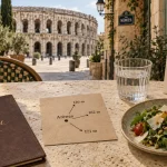 Où manger à Nîmes près des arènes, distances 126 m, 162 m, 171 m