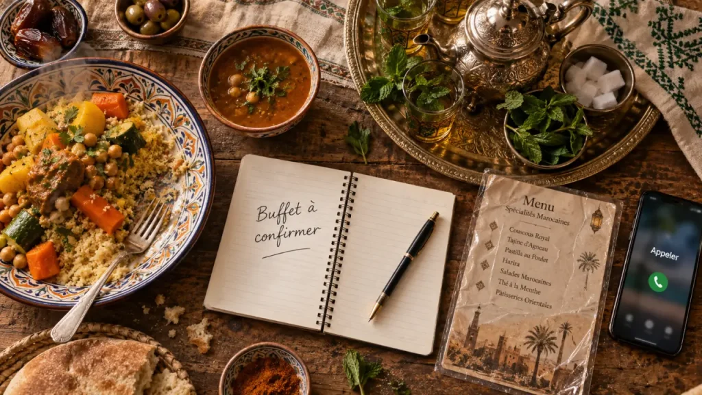 Restaurant marocain à volonté Nîmes : buffet à confirmer