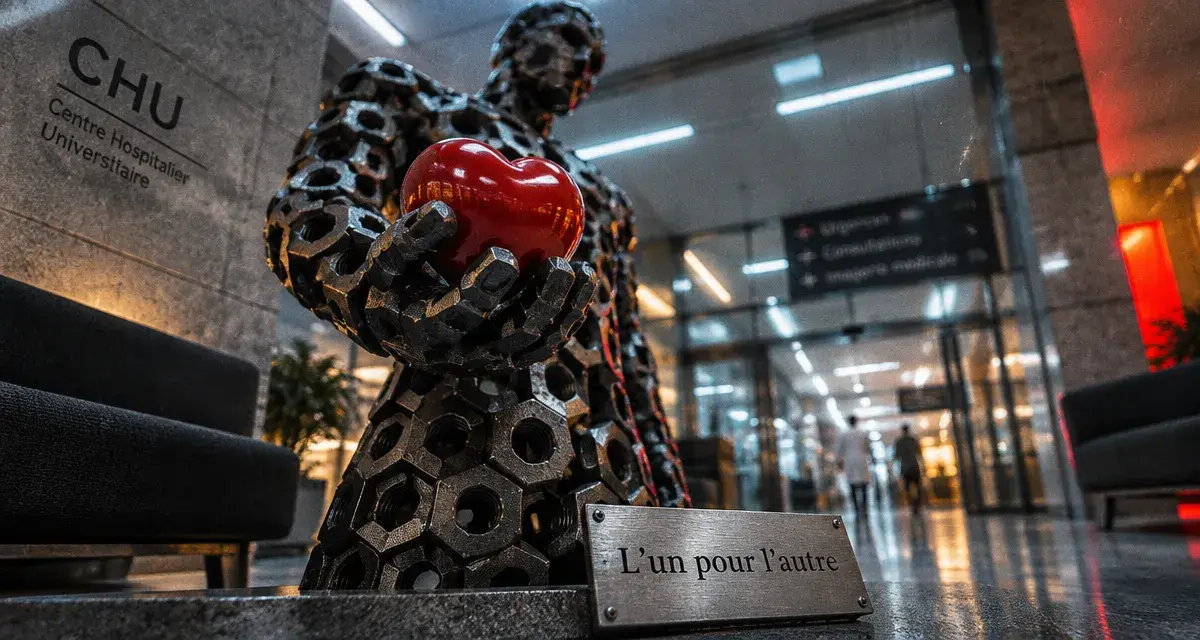 Au CHU de Nîmes, une sculpture en hommage aux donneurs d’organes