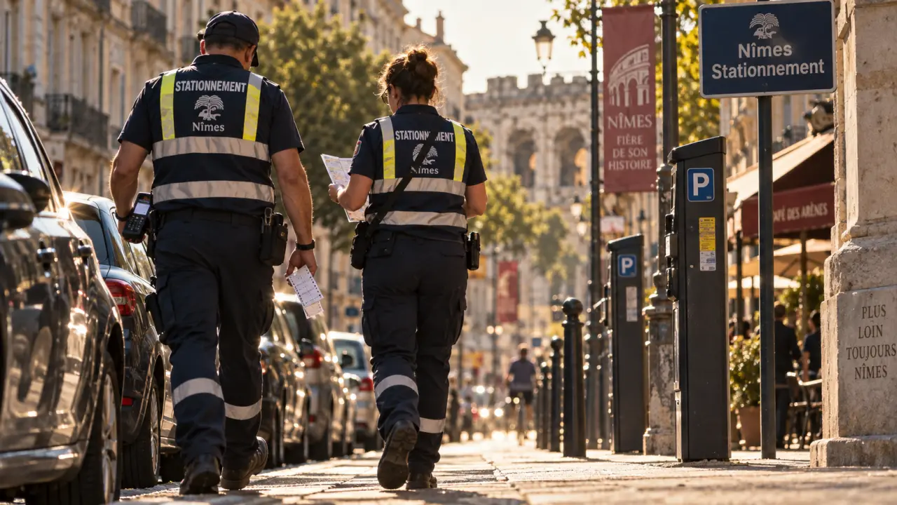 À Nîmes, le quotidien des contrôleurs du stationnement sur le terrain