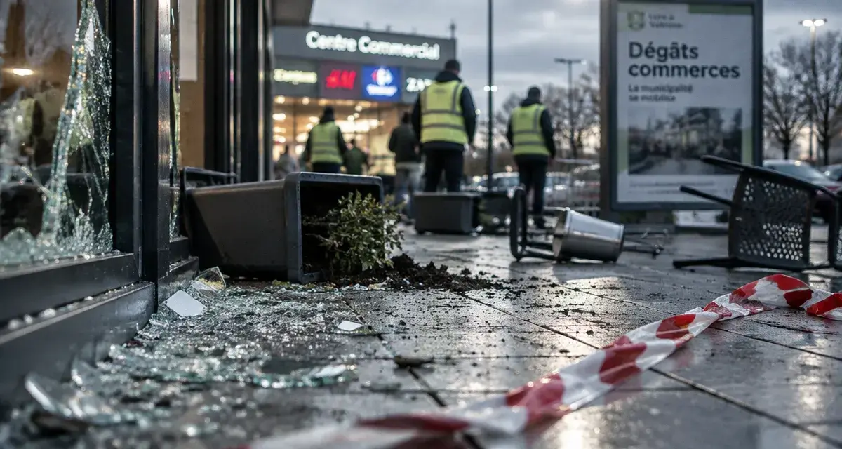 À Nîmes, plusieurs commerces endommagés après la manifestation
