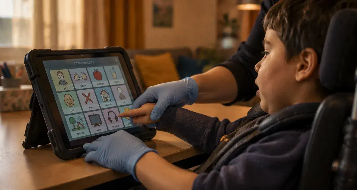 À Nîmes, des tablettes pour aider les enfants polyhandicapés à communiquer